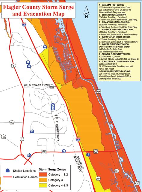 Hurricane Evacuation Route Map