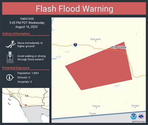 Flash flood warning San Diego: National Weather Service warns of ...