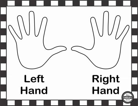 10+ Right And Left Hand Worksheet For Preschool | Preschool charts ...