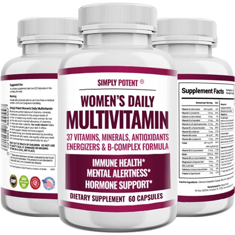 Daily Multivitamins for Women - 37 Vitamins & Minerals | Simply Potent