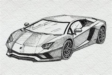 Supercars Sports Car Clipart Pack | Car drawings, Cool car drawings, Car painting