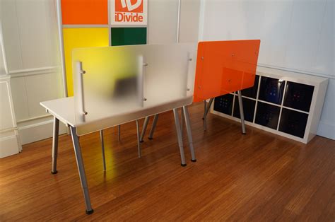 Unique Modern Desk Privacy Screen Panels by iDivide. http://www.modernofficepartitions.co ...