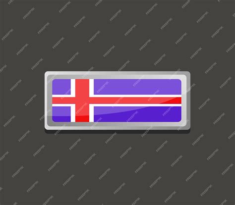 Premium Vector | Iceland flag