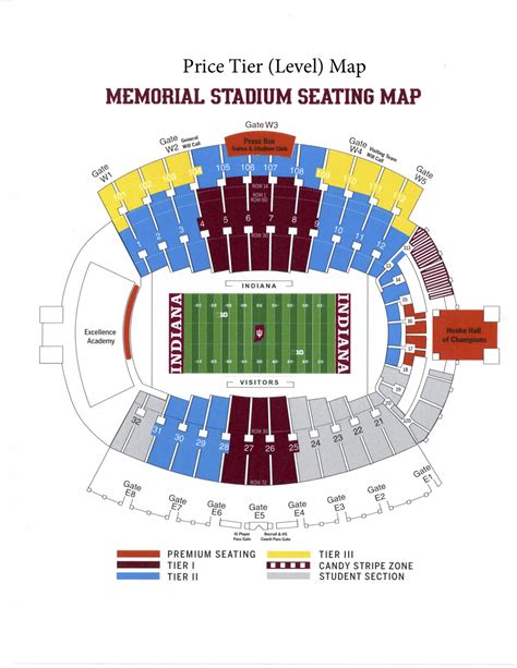 Iu Memorial Stadium Seating Chart With Rows | Review Home Decor