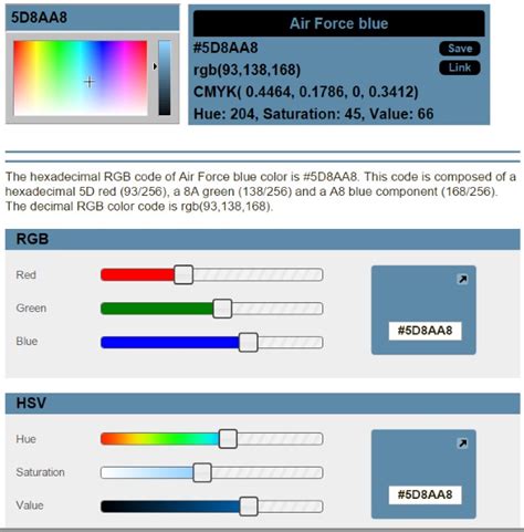 RGB Color Palette Picker