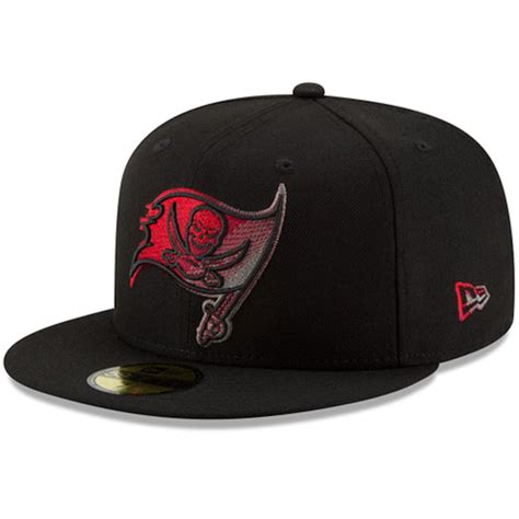 Men's Tampa Bay Buccaneers New Era Black Color Dim 59FIFTY Fitted Hat