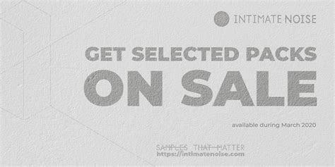 Intimate Noise Staff Picks Offers / Selected Packs on Sale