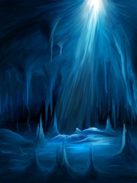 Speedpaint - Ice Cave by pan-pks on DeviantArt