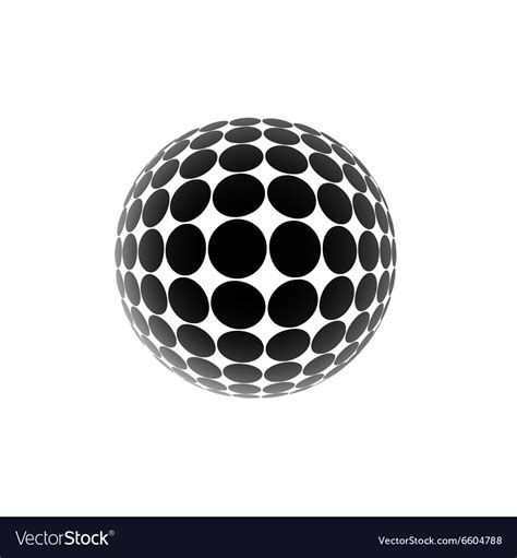 Black ball Royalty Free Vector Image - VectorStock