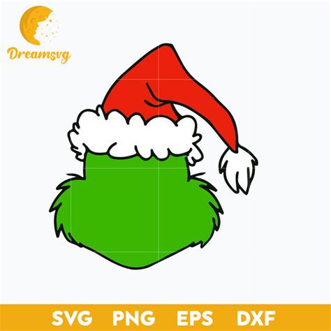 Grinch Santa Hat SVG, Christmas SVG, PNG DXF EPS Digital File ...