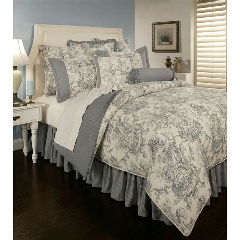 Sherry Kline PCHF Country Toile Blue 6-piece Comforter Set - Walmart.com - Walmart.com