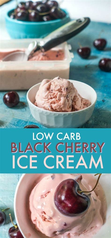 Nothing says summer like a bowl of cherry ice cream, so why not make it a low carb black cherry ...