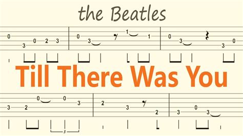 Till There Was You / The Beatles Guitar Solo Tab+BackingTrack - YouTube