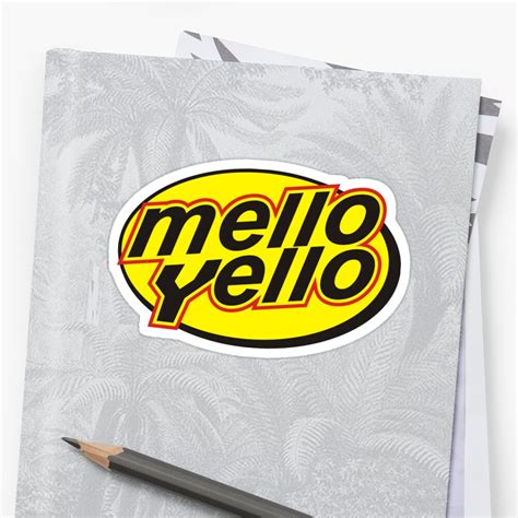 "Mello Yello, the T-Shirt" Sticker by flip20xx | Redbubble