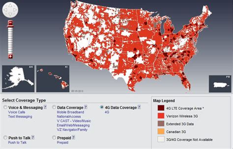 Verizon 4G LTE Deployment within the US | RAYmaps