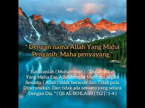 Surah al ikhlas 1 4 Dzikir pagi Muzammil hasballah