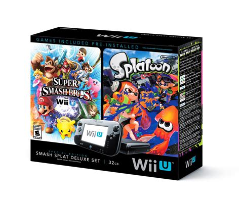 Buy Wii U Super Smash Bros and Splatoon Bundle - Special Edition Deluxe ...