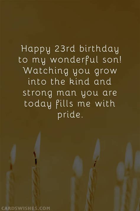 Happy 23rd Birthday! Best Wishes, Messages and Cards