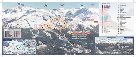 BERGFEX: Piste map Sainte Foy Tarentaise - Panoramic map Sainte Foy ...