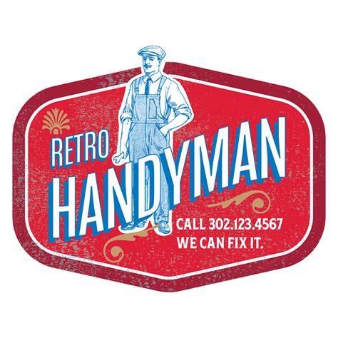 Retro Handyman logo identity :: Behance