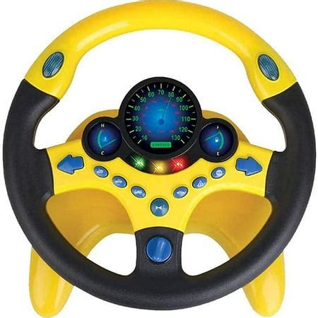 Toy Steering Wheel Lights Music, Children Simulation Car Seat Early ...