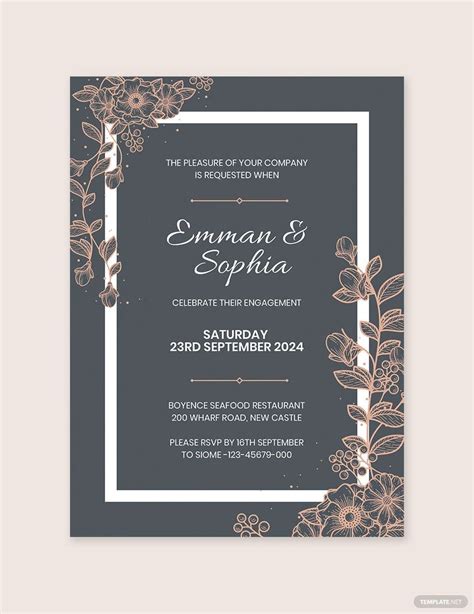 Engagement Invitation Template in PDF - FREE Download | Template.net