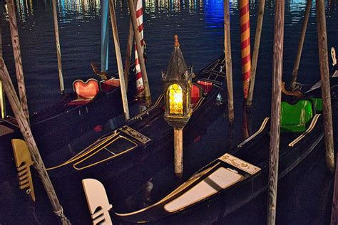 Gondola Night Photograph by Portia Olaughlin | Fine Art America