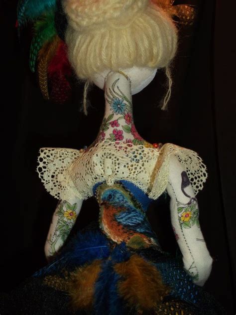 One of a kind cloth art doll soft sculpture figurine by annahoy, $200. ...