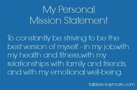 My Personal Mission Statement | Personal mission statement, Personal mission, Mission statement