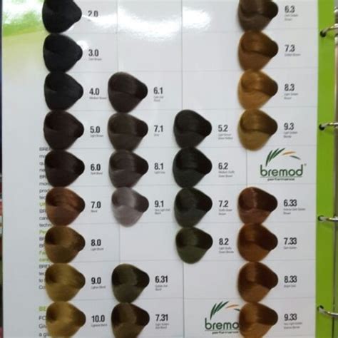 bremod hair color shades chart ash brown bremod hair color chart - bremod hair color chart ...