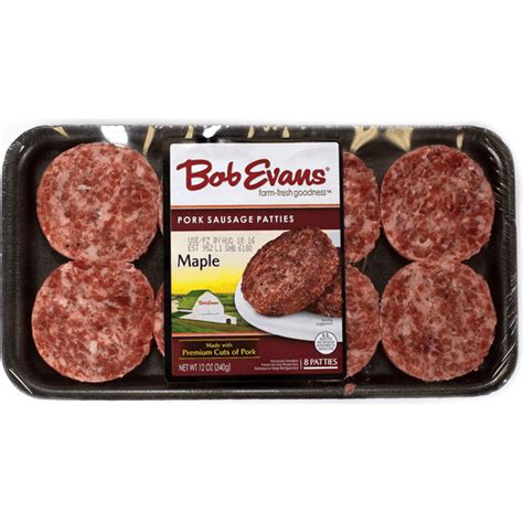 Bob Evans Pork Sausage Patties, Maple | Buehler's