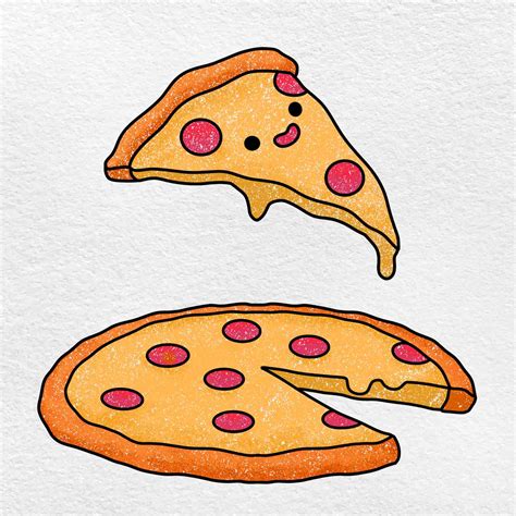 How To Draw A Pizza Slice Easy For Kids Youtube - vrogue.co