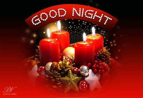 Good Night - Candles Are Burning - Enjoy The Warmth - Premium Wishes