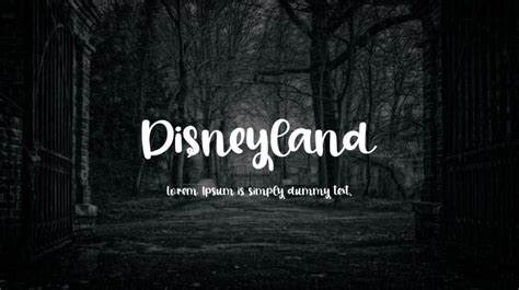 Disneyland Font : Download Free for Desktop & Webfont