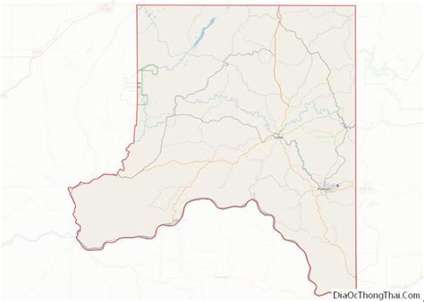 Map of Whitman County, Washington - Địa Ốc Thông Thái