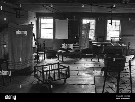 Hancock Shaker Village laundry room Stock Photo - Alamy