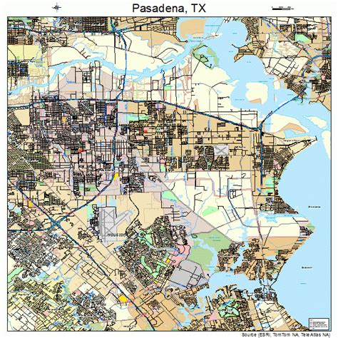 Pasadena Texas Street Map 4856000