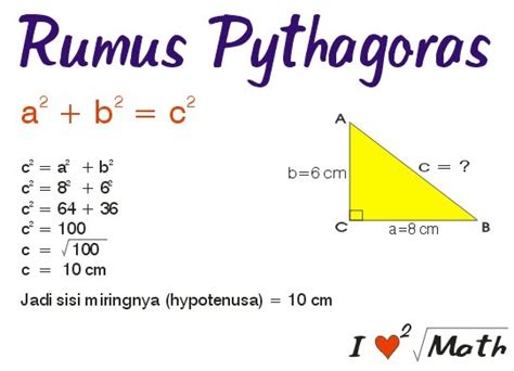 SMP BKKK: Rumus Pythagoras