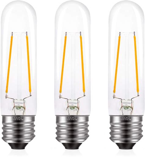 E26 T10 LED Bulbs Warm White 4W, Dimmable T10 Edison Bulb 40 watts ...