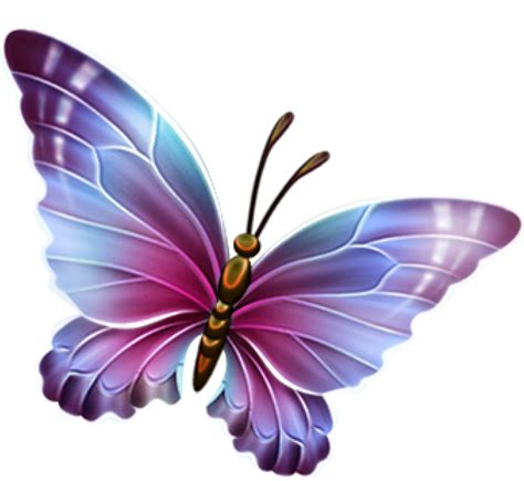 Free Butterfly Clipart Pink And Purple Butterfly Clipart - Transparent Background Butterfly ...