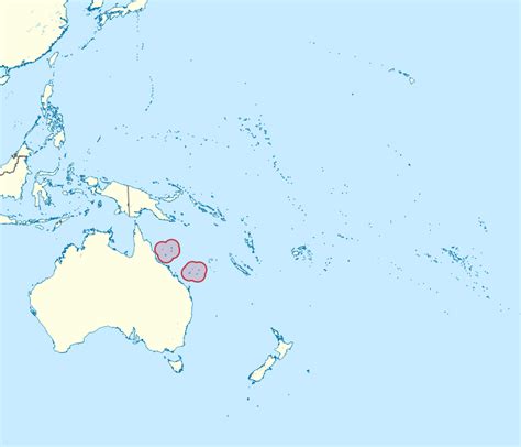 Detailed location map of Coral Sea Islands. Coral Sea Islands detailed ...