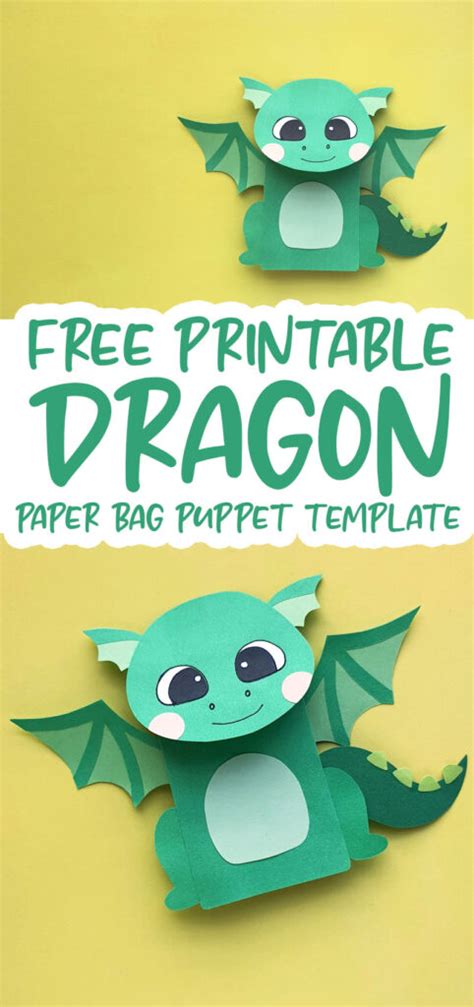 Dragon Puppet Printable