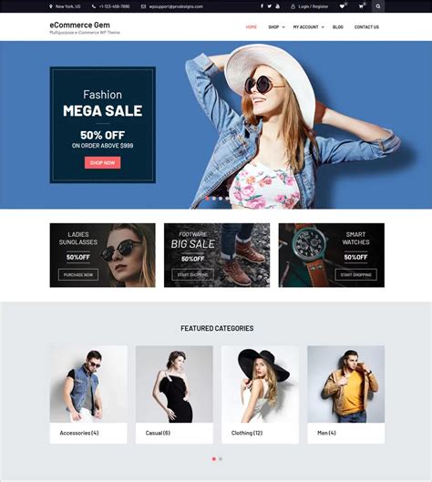 Online Shopping Website Template Free Download