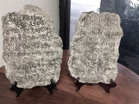 Ten Commandments Tablets Replica – Donna C. Rodgers, Sculptor