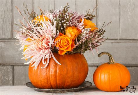 Gorgeous Floral Pumpkin Centerpiece ⋆ Fun Thrifty Mom