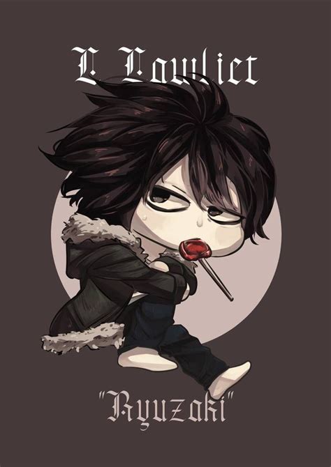 L Lawliet Chibi | Chibi, Fan art, Anime