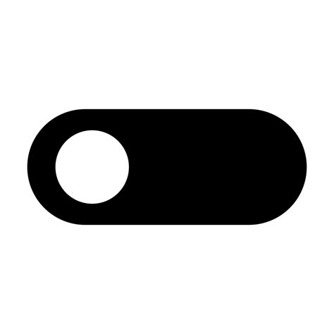 Toggle switch black icon . 5215325 Vector Art at Vecteezy