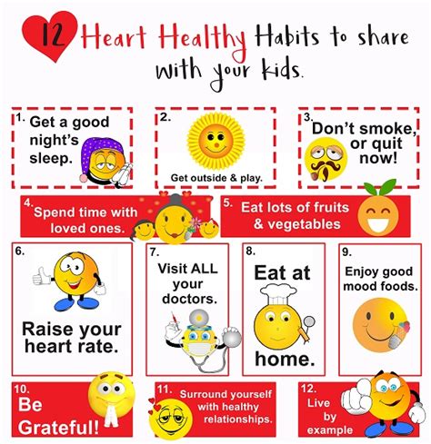 12 Heart Healthy Habits to Share with Your Kids