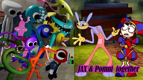 FNF Pomni x JAX VS All Rainbow Friends Chapter 2 | Friday Night Funkin' The Amazing Digital ...