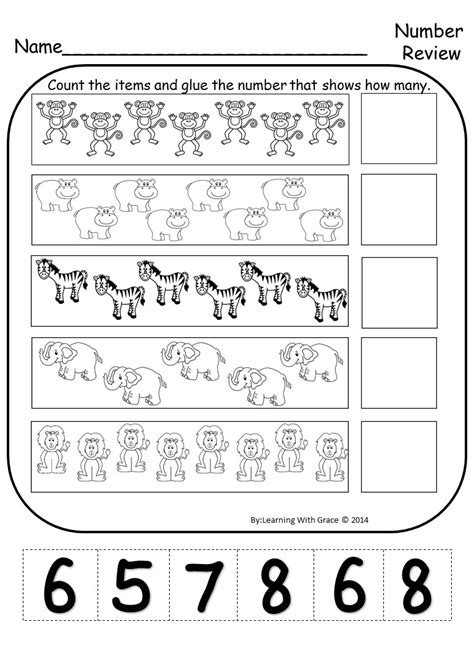 Learning Numbers 1 – 12 Worksheets and Flash Cards | Queen Of The Red Double Wide